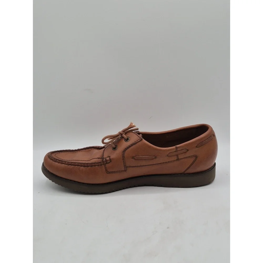 Florsheim Shoes Mens Size‎ 10.5 Brown Leather Boat Moc Toe Comfort Casual 70724